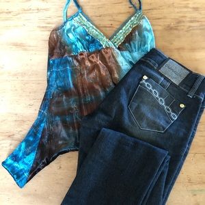 Cappuccino sparkle jeans